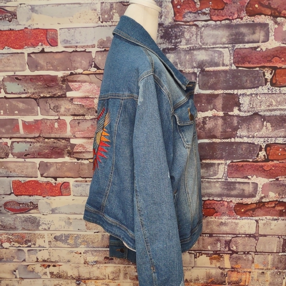 Fairchild Embroidered Denim Jacket - Picture 4 of 7